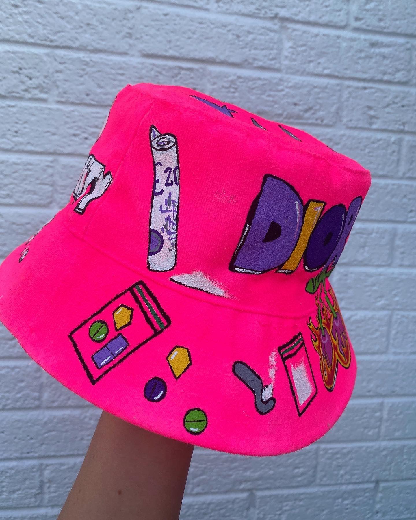 ‘zBABYS NOTHING BUT A’ bucket hat