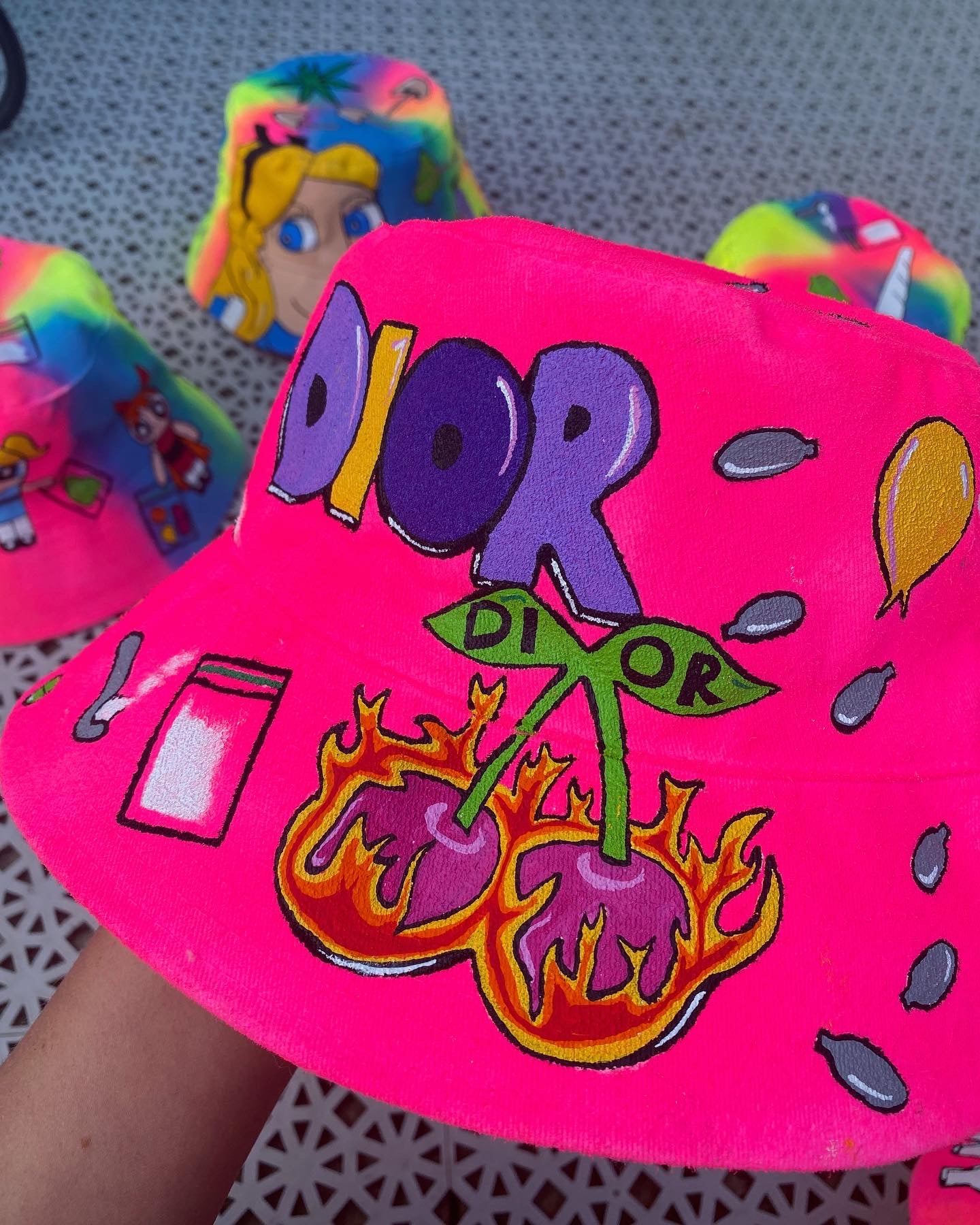 ‘zBABYS NOTHING BUT A’ bucket hat