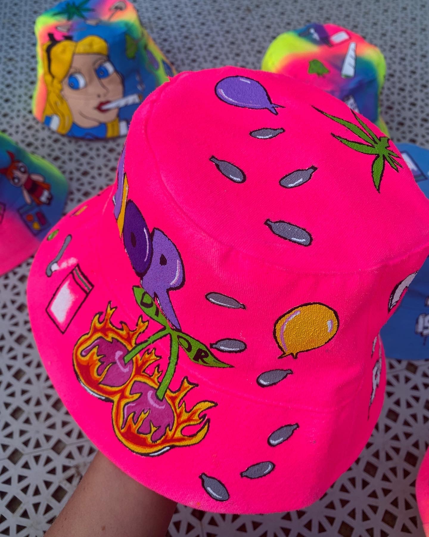 ‘zBABYS NOTHING BUT A’ bucket hat