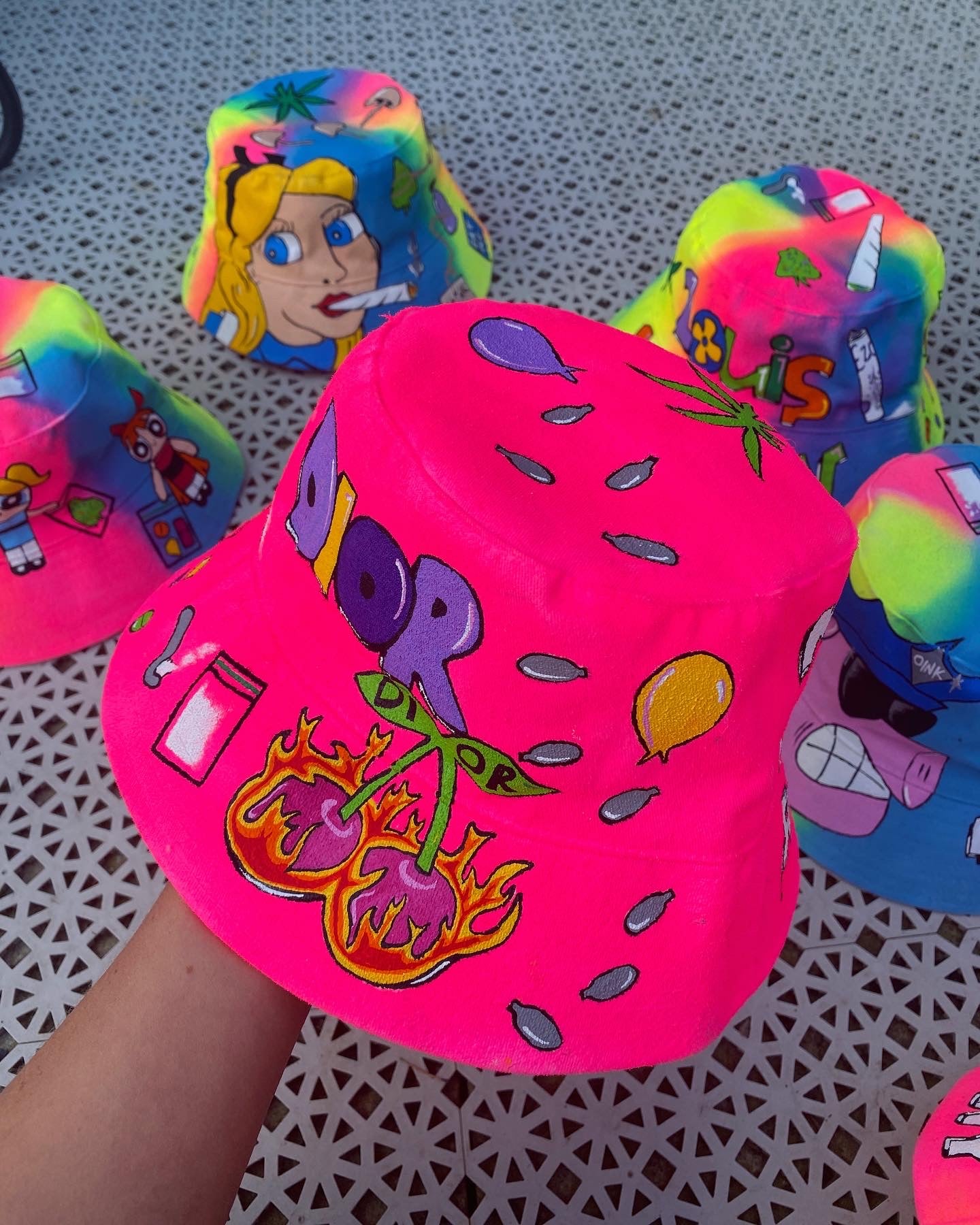 ‘zBABYS NOTHING BUT A’ bucket hat