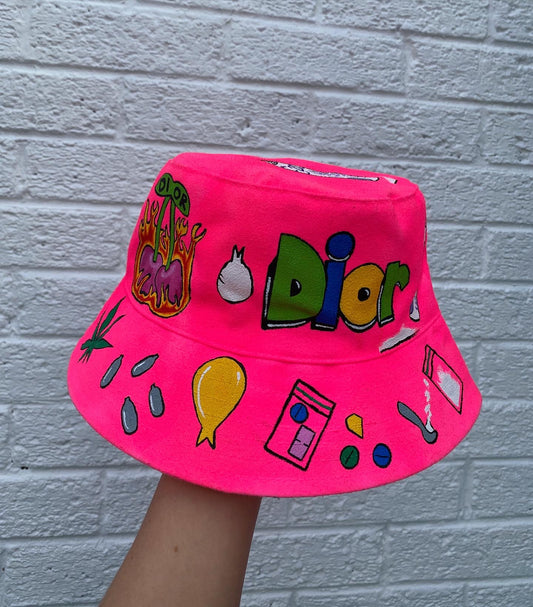 ‘zzBABYS NOTHING BUT A..’ bucket hat