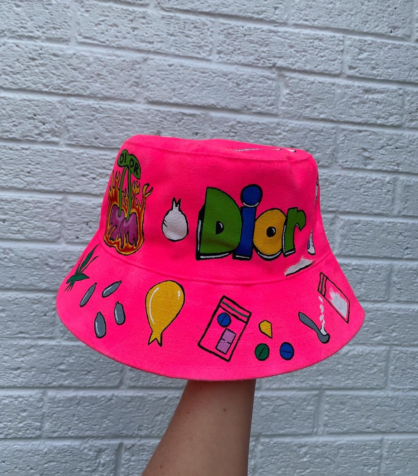 ‘zzBABYS NOTHING BUT A..’ bucket hat
